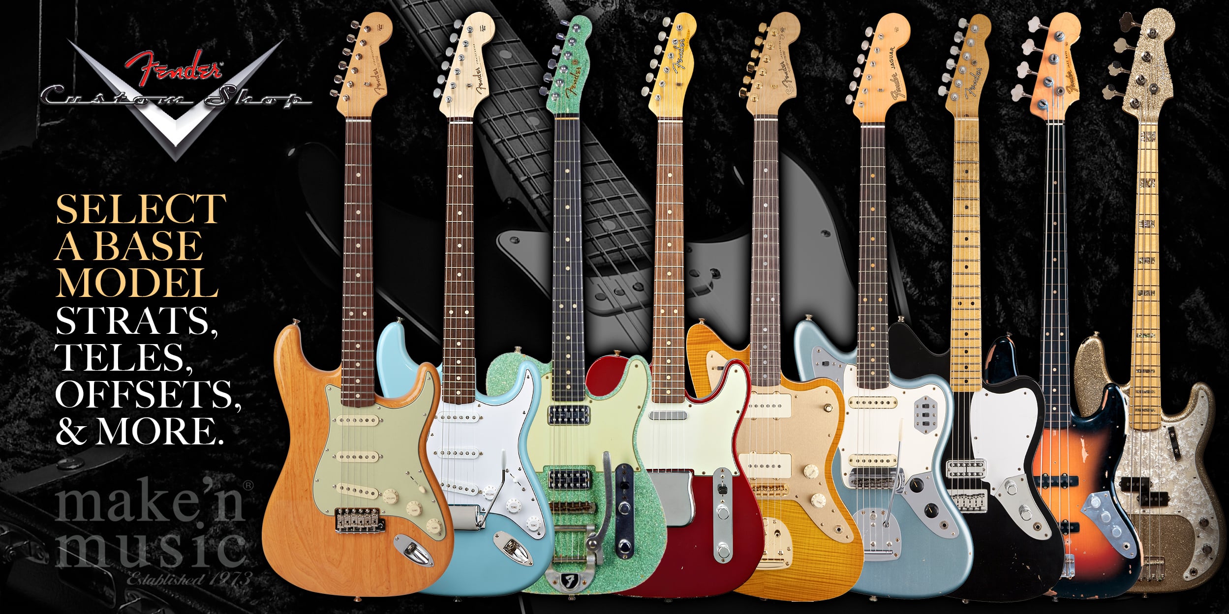 Fender Custom Shop Models - Strats, Teles, Offsets