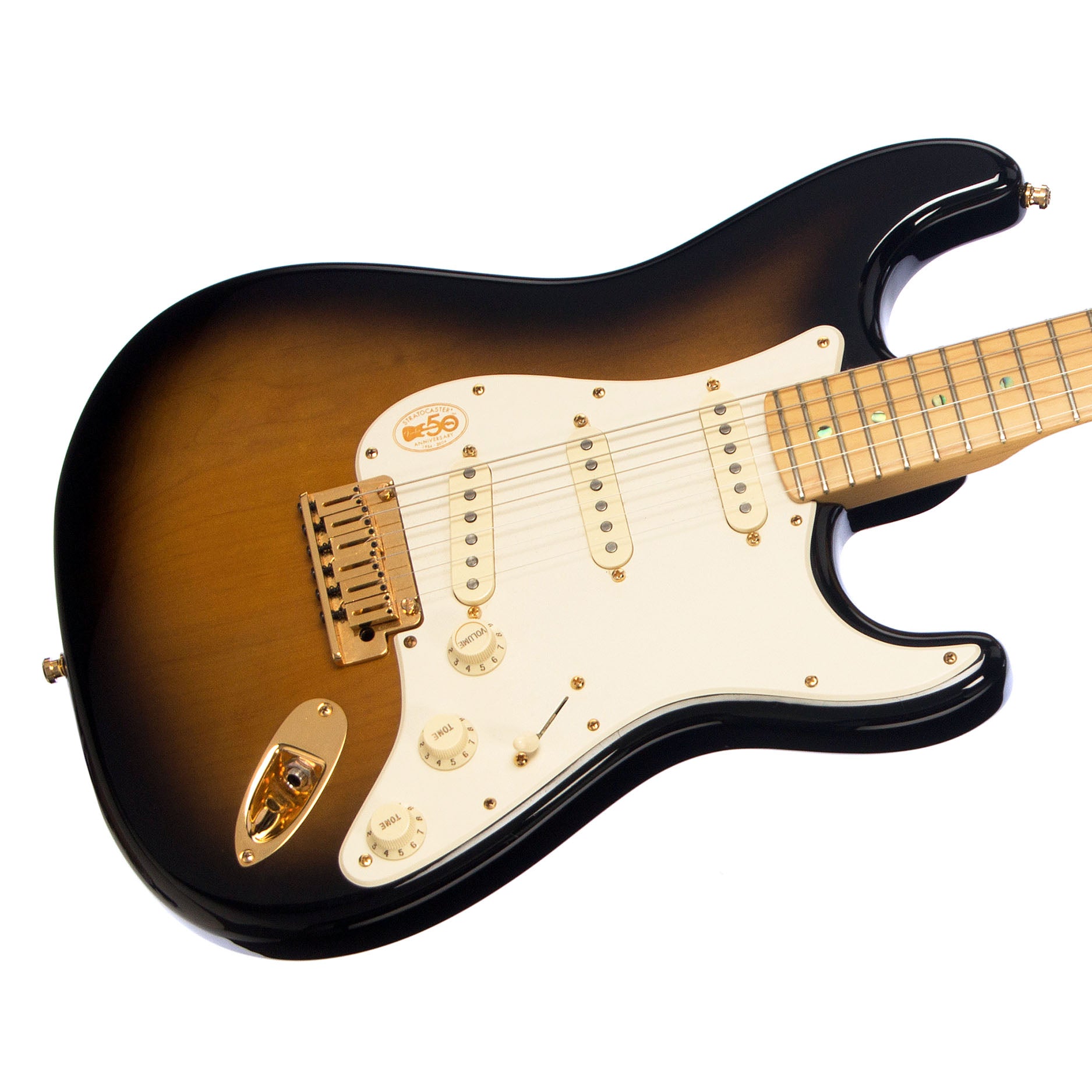 2004 Fender American Deluxe 50th Anniversary Stratocaster 2 Tone Sun