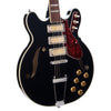 Airline Guitars H77 - Black - Vintage Reissue Semi Hollow Electric Guitar - NEW!