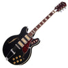 Airline Guitars H77 - Black - Vintage Reissue Semi Hollow Electric Guitar - NEW!
