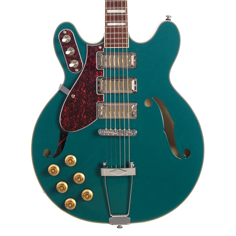 Airline Guitars H77 LEFTY - Vintage Teal - Left Handed Vintage Reissue Electric Guitar - NEW!