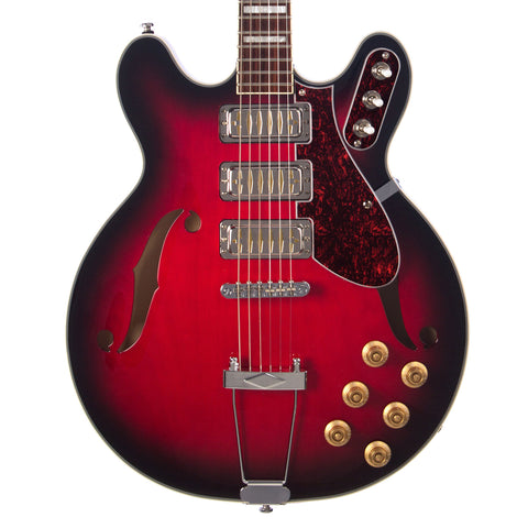 Airline Guitars H77 - Vintage Redburst - Semi-Hollow Reissue Electric Guitar - NEW!!!