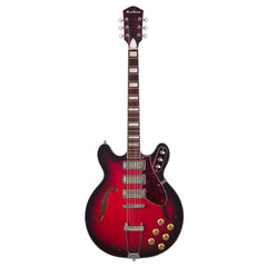 Airline Guitars H77 - Vintage Redburst - Semi-Hollow Reissue Electric Guitar - NEW!!!