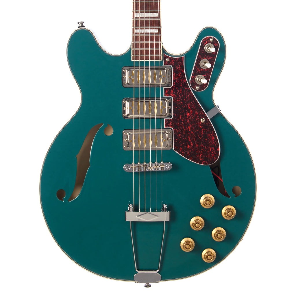 Airline Guitars H77 - Vintage Teal - Semi-Hollow Reissue Electric Guitar - NEW!