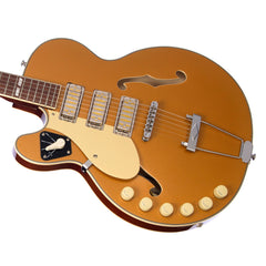 Airline Guitars H59 LEFTY - Gold Top - Left Handed Semi-Hollow Electric Guitar - NEW!