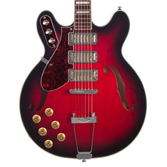 Airline Guitars H77 LEFTY - Vintage Redburst - Left Handed Vintage Reissue Electric Guitar - NEW!