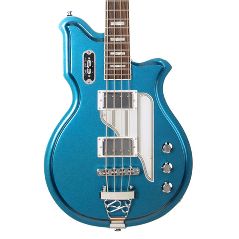 Airline Guitars MAP Bass - Metallic Blue - 30 1/2" Short Scale Electric Bass Guitar - NEW!