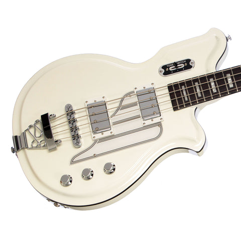 Airline Guitars MAP Bass - White - 30 1/2" Short Scale Electric Bass Guitar - NEW!