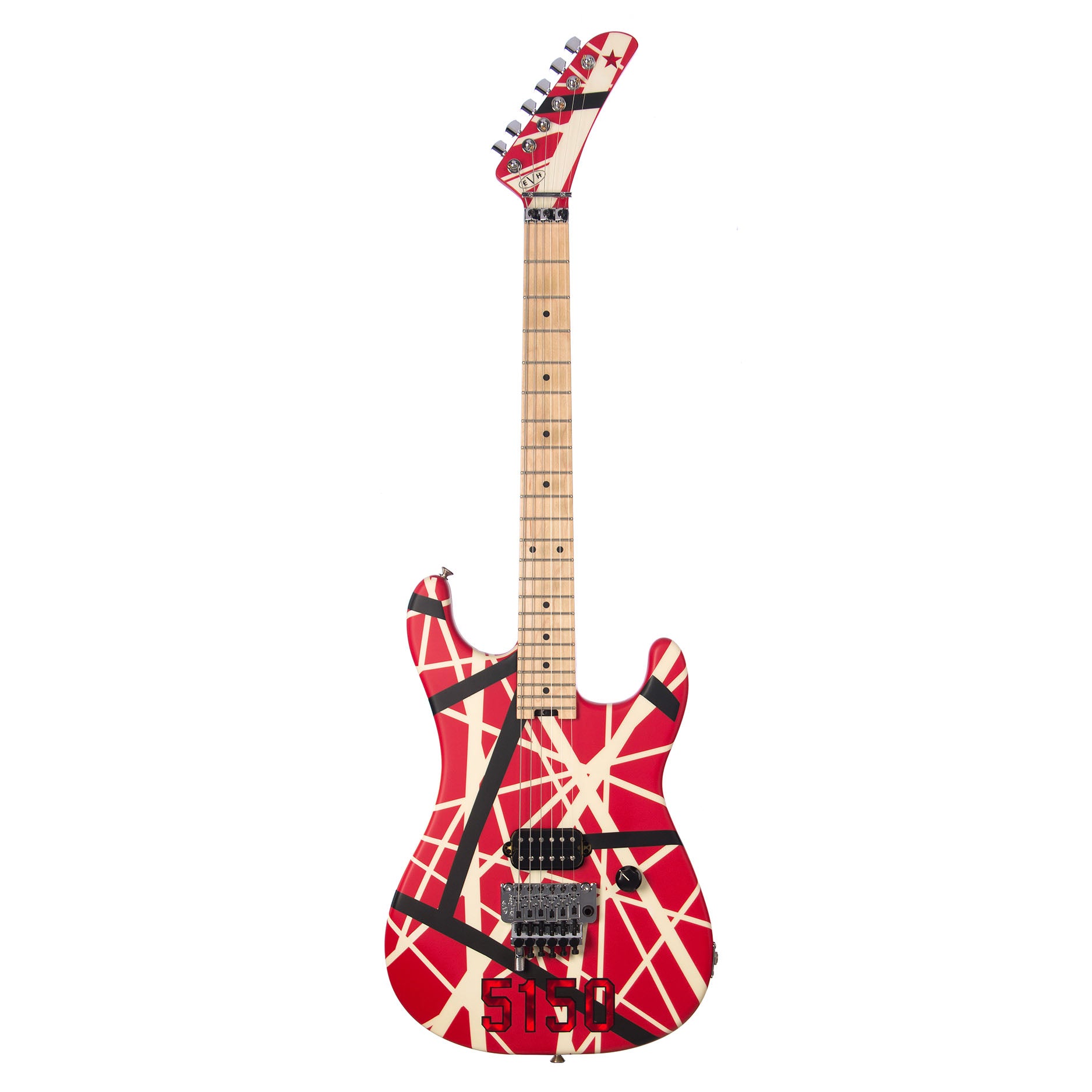 EVH Guitars Striped Series 5150 - Red/White/Black Stripes - Electric G ...