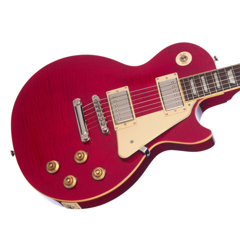 USED Epiphone Les Paul Standard 50s - Transparent Cherry - Singlecut Electric Guitar - NICE!