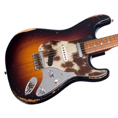 Fender Custom Shop MVP Nashville Stratocaster Hardtail Relic - Wide Fade 2 Tone Sunburst w/ Genuine Cow Skin Pickguard - Masterbuilt Kyle McMillin - Dealer Select Master Vintage Player Series Electric Guitar - NEW!