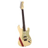 Fender Custom Shop MVP Stratocaster HSS Journeyman Relic - Vintage White w/ Red Competition Stripes and Matching 2-Step Headstock - Dealer Select Master Vintage Player Series Electric Guitar - NEW!!!