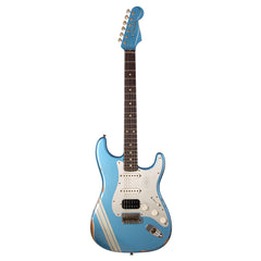 Fender Custom Shop MVP Stratocaster HSS Relic - Super Faded Aged Lake Placid Blue w/ Silver Competition Stripes and Matching 2-Step Headstock - NEW!!!