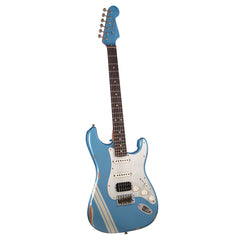 Fender Custom Shop MVP Stratocaster HSS Relic - Super Faded Aged Lake Placid Blue w/ Silver Competition Stripes and Matching 2-Step Headstock - NEW!!!