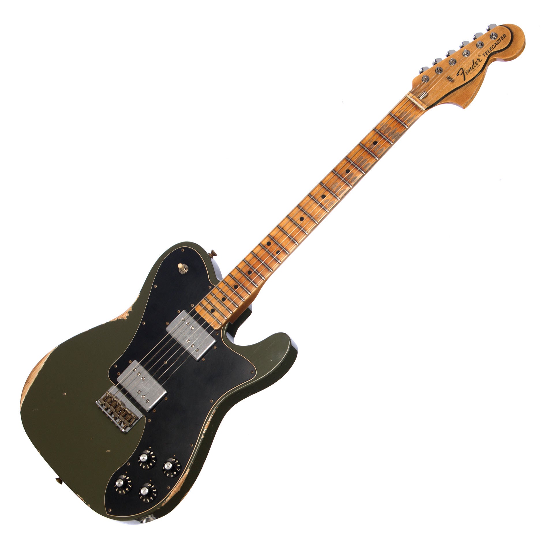 Tele Custom Shop Fender Custom Shop MVP 1970s Telecaster Deluxe Relic - Aged Olive Drab ...