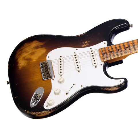 Fender Custom Shop Limited Edition 70th Anniversary 1954 Stratocaster Hardtail Heavy Relic - Wide Fade 2 Tone Sunburst - 1 off Electric Guitar NEW!