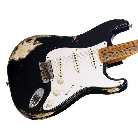 Fender Custom Shop Limited Edition 70th Anniversary 1954 Stratocaster Heavy Relic - Black - Electric Guitar NEW!