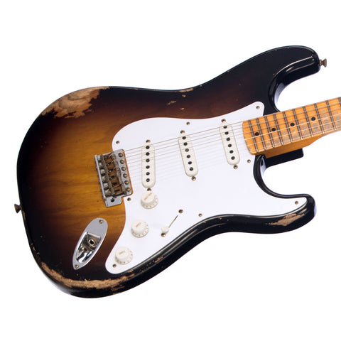 Fender Custom Shop Limited Edition 70th Anniversary 1954 Stratocaster Heavy Relic - Wide Fade 2 Tone Sunburst - 1 off Electric Guitar NEW!