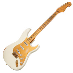 Fender Custom Shop Limited Edition 70th Anniversary 1954 Stratocaster Relic - Aged Olympic White w/Gold Hardware - 1 off Electric Guitar NEW!