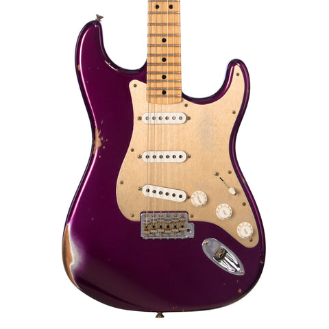 Fender Custom Shop MVP 1969 Stratocaster Relic - Purple Metallic with Matching Headstock / Maple Cap - Dealer Select Master Vintage Player Series electric guitar - NEW!