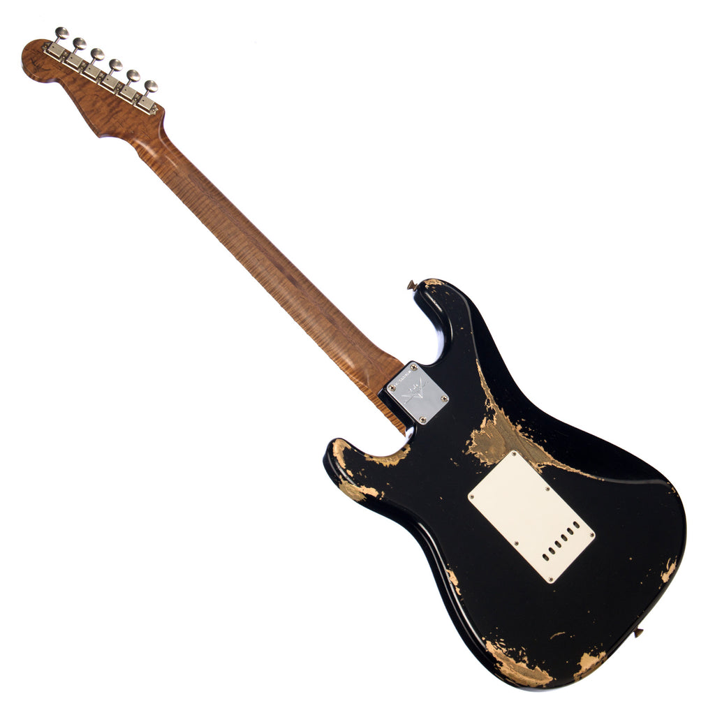 Fender Custom Shop MVP Nashville Stratocaster Relic - Black w/Gold Com ...