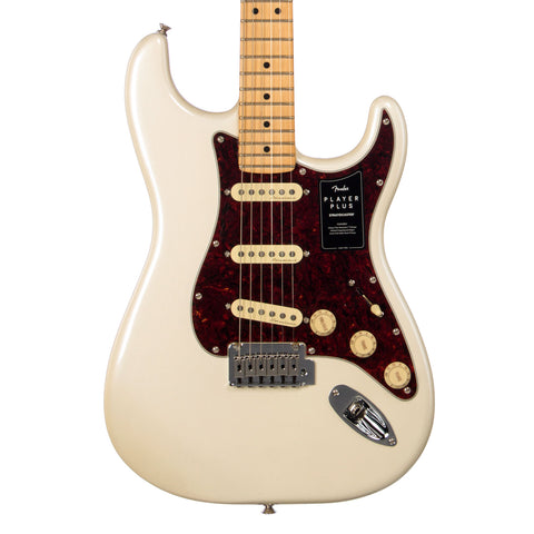 Fender Player Plus Stratocaster - Olympic White Pearl / Maple Neck - Electric Guitar 0147312323 NEW!