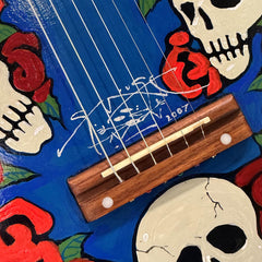 Gretsch Americana Series G4510 - Custom Original Skeleton and Roses Artwork Hand-Painted by Stanley Mouse! Grateful Dead Auction Acoustic Guitar!