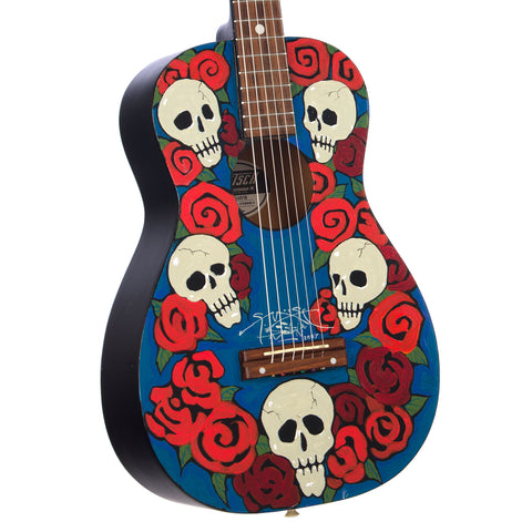 Gretsch Americana Series G4510 - Custom Original Skeleton and Roses Artwork Hand-Painted by Stanley Mouse! Grateful Dead Auction Acoustic Guitar!