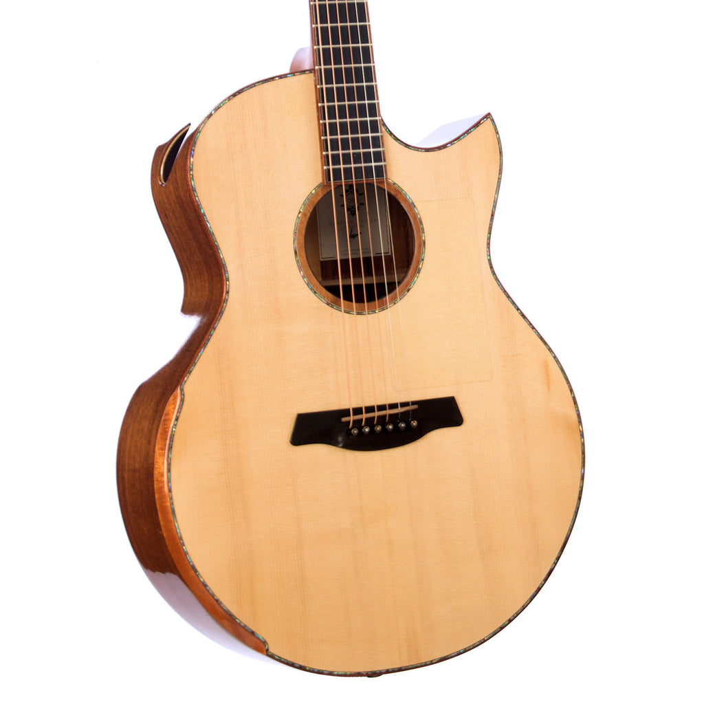Acoustic Raffles Maestro Guitars Raffles SJ Cutaway - Adirondack Spruce / Pacific Koa ...