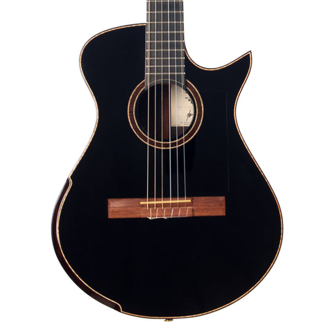 Maestro Guitars Crossover Series Vera - Black - Modern 00 Cutaway Nylon String - Custom Boutique Acoustic Guitar - NEW!