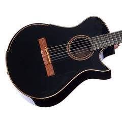 Maestro Guitars Crossover Series Vera - Black - Modern 00 Cutaway Nylon String - Custom Boutique Acoustic Guitar - NEW!