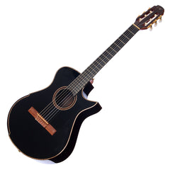 Maestro Guitars Crossover Series Vera - Black - Modern 00 Cutaway Nylon String - Custom Boutique Acoustic Guitar - NEW!