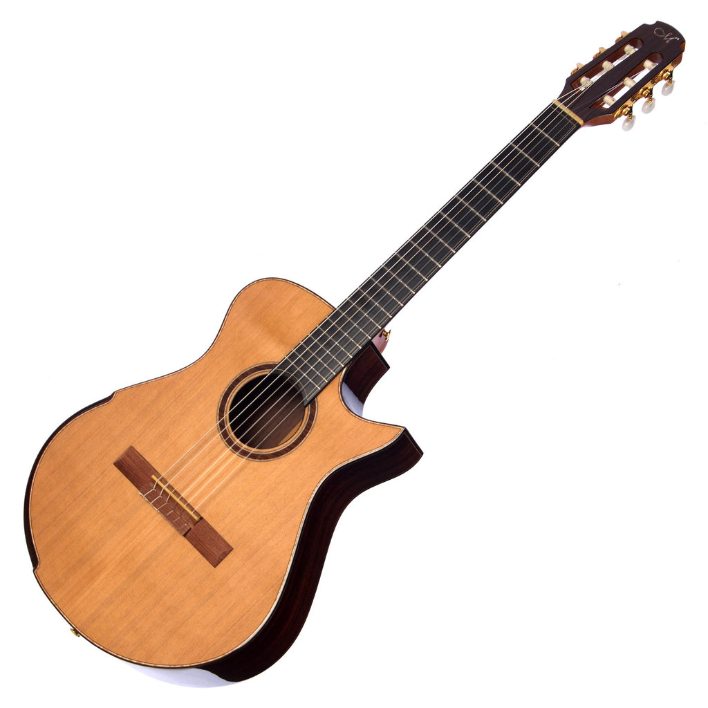 Maestro Guitars Crossover Series Vera - Modern 00 Cutaway Nylon String ...