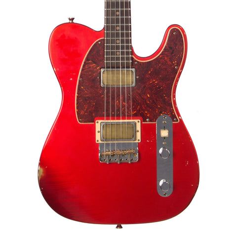 Mario Guitars Model T - Candy Apple Red - 24 3/4" scale, FEATHERWEIGHT Custom Boutique Electric Relic - USED!
