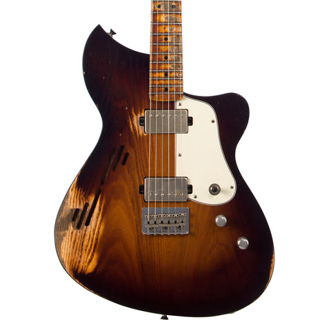 Oswald Guitars Custom Offset - Wide Fade 2-Tone Sunburst - Semi-Hollow Custom Boutique Electric Guitar - USED!