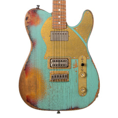 Paoletti Guitars Nancy Loft FLTH - Heavy Distressed Surf Green - Ancient Reclaimed Chestnut Body, Hand Wound Pickups, Custom Boutique Electric - NEW!