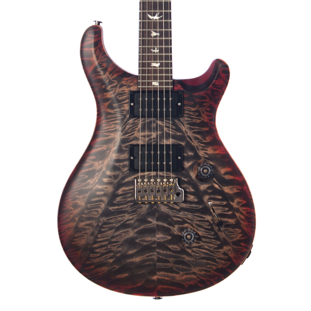 Paul Reed Library USED Paul Reed Smith Wood Library Custom 24 - Satin Charcoal Cherry Bu ...