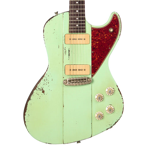 Rock N Roll Relics Custom Revenge - Seafoam Green w/ White Stinger - Made in the USA Custom Boutique Electric Guitar!