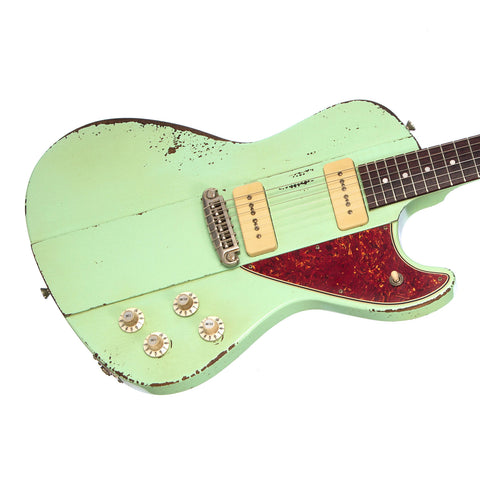 Rock N Roll Relics Custom Revenge - Seafoam Green w/ White Stinger - Made in the USA Custom Boutique Electric Guitar!