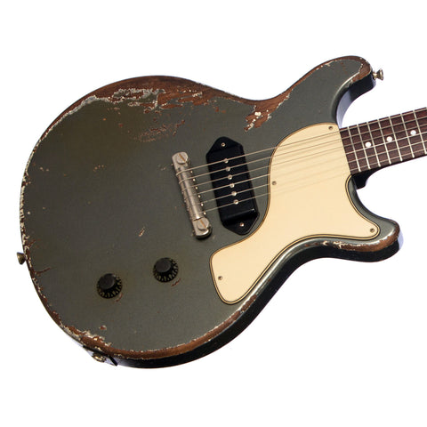 Rock N Roll Relics Custom Thunders - Charcoal Frost w/ White Stinger - Made in the USA Custom Boutique Electric Guitar!