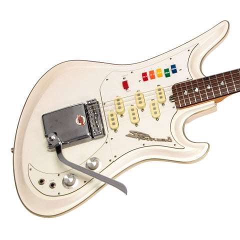 1990s Teisco Spectrum 5 - Pearl White - Made in Japan Vintage Reissue Offset Electric Guitar - USED!