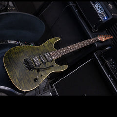 Tom Anderson Guitars Angel - Satin Transparent Dark Olive - 24 fret Custom Boutique Electric Guitar - NEW!