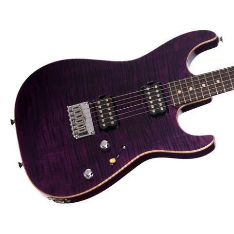 Tom Anderson Drop Top - Transparent Purple with Binding - Custom Boutique Electric Guitar - NEW!