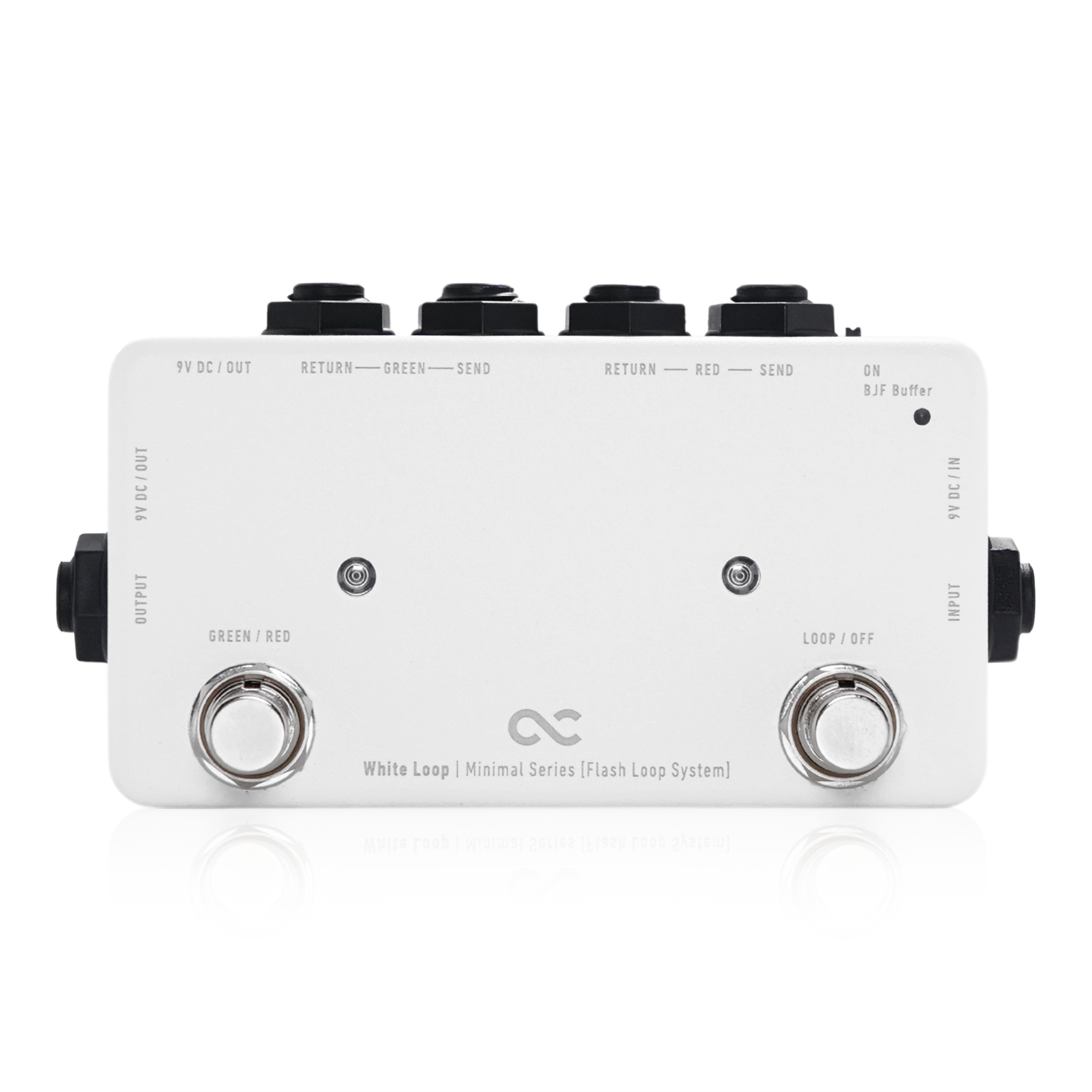 looper switch pedal One Control Minimal Series White Loop with BJF Buffer | OC-M-WL2 | Dual Loop Switcher, A/B Switch, and More