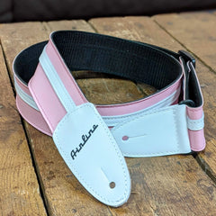 Airline Guitars Custom Leather Guitar Strap - Pink- NEW!