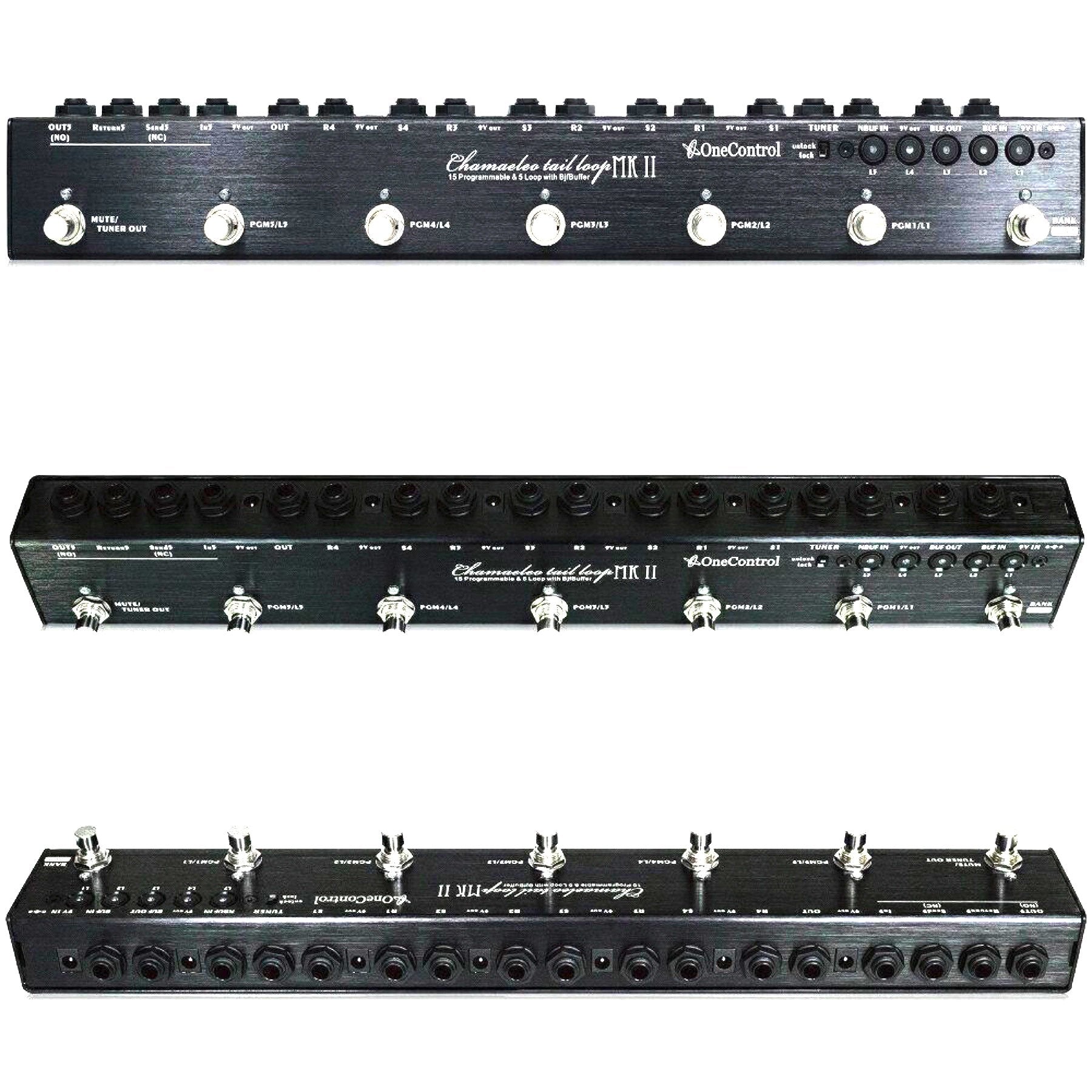 one control pedals One Control Chamaeleo Tail Loop MKII 5-Loop Programmable Switcher
