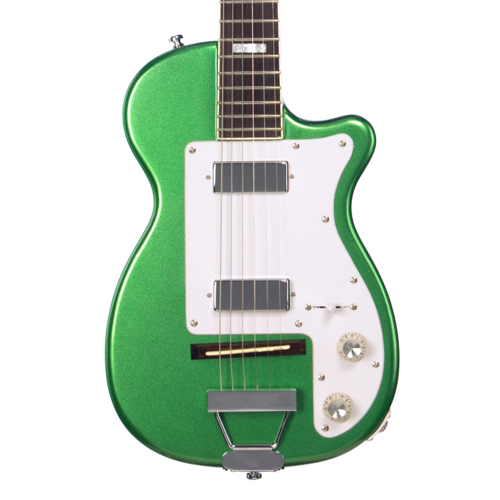 Airline Guitars H44 DLX - Metallic Green - Vintage Harmony style electric guitar - NEW!