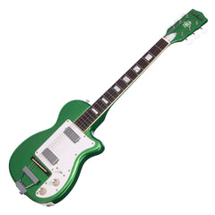 Airline Guitars H44 DLX - Metallic Green - Vintage Harmony style electric guitar - NEW!