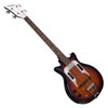 Airline Guitars Pocket Bass LEFTY - Sunburst - Left Handed Vintage Reissue electric bass guitar - NEW!