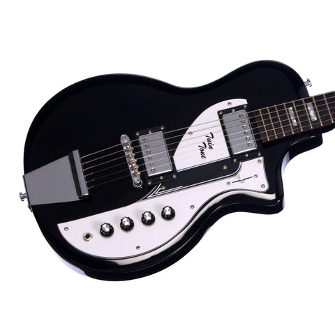Airline Guitars Twin Tone - Black - Supro Dual Tone Tribute Electric Guitar - NEW!